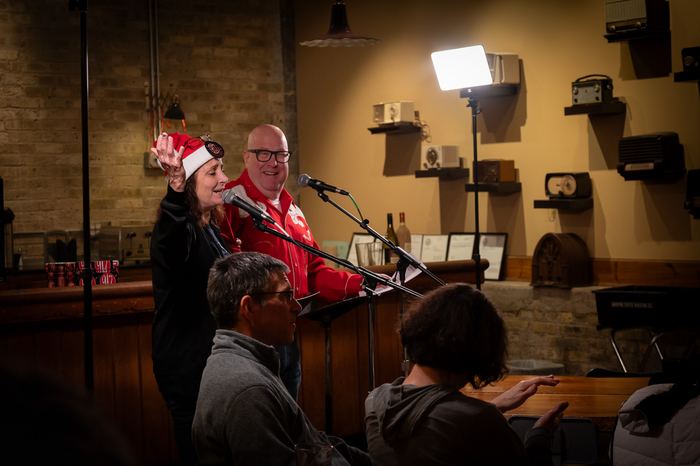 WMSE DJs Sid McCain and Jonny Z host the broadcast.