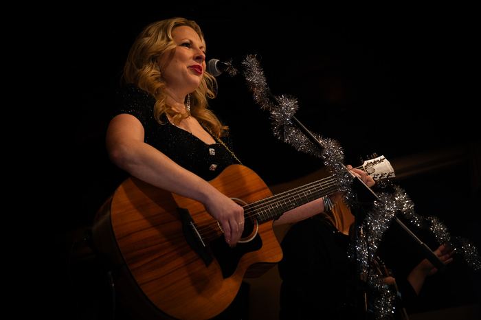 Chrissy Clobes performs with The Whiskeybelles.