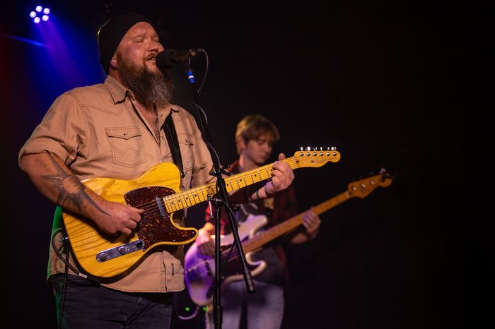 Ricky and Donovan Ganiere play together — Donovan's first bar gig ever.