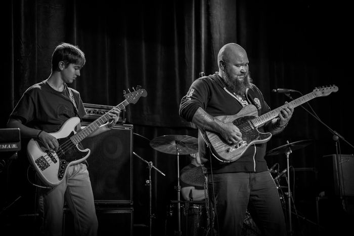Ricky and Donovan Ganiere playing.