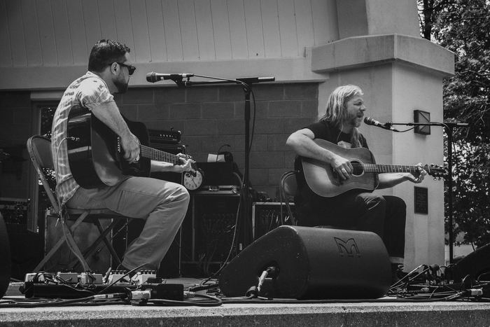 Dan Walkner and Derek Pritzl perform as an acoustic duo.