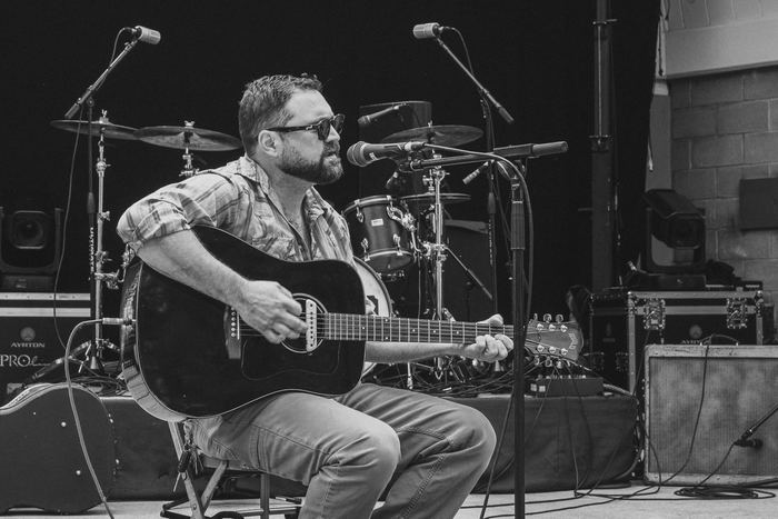 Derek Pritzl performing one of his original tunes.